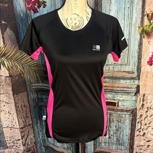 Karrimor Black and pink running shirt, size 6, good condition